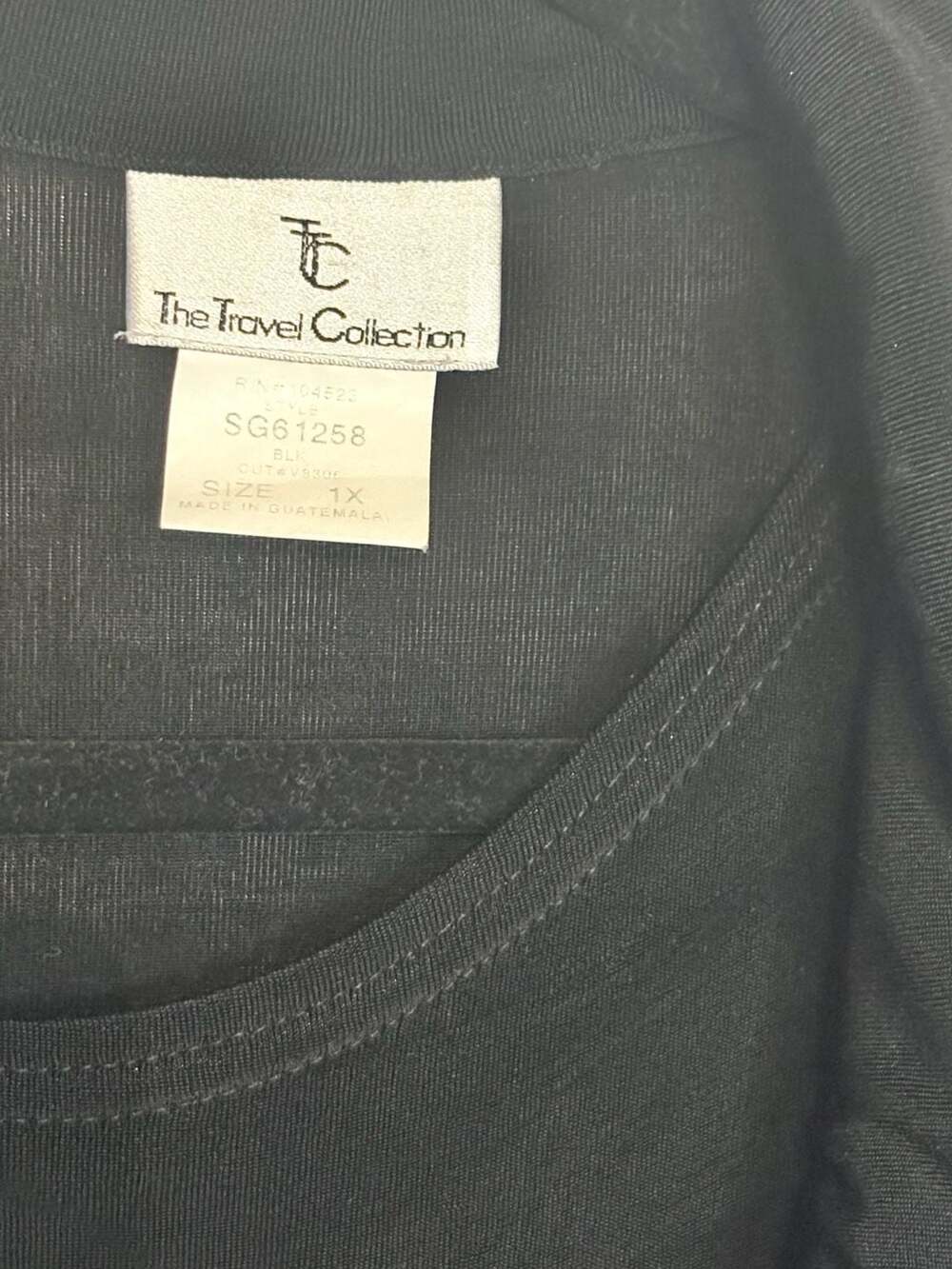 The Travel Collection Black Two-Piece Maxi Dress Set Size 1X #473 - Picture 4 of 8